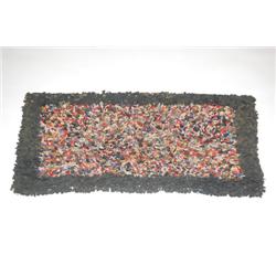 19TH CENT. RAG RUG - 19TH CENT. FOLKY HANDMADE SHAKER STYLE 