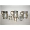 Image 1 : (6) MISC. PEWTER MEASURES - (6) 19TH CENT. ENGLISH BELLIED P