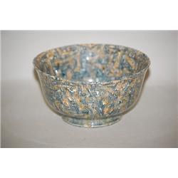 5 7/8" STAFFORDSHIRE AGATEWARE BOWL - FANCY SCRODDLED AGATE 