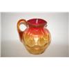 Image 2 : 4 3/4" AMBERINA ART GLASS PITCHER-INVERTED THUMBPRINT PATTER