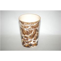 MACINTYRE AGATE MOCHAWARE TUMBLER - 4" BROWN & WHITE AGATE M