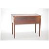 Image 2 : HEPPLEWHITE STYLE WRITING DESK - MAHOGANY DESK W/ 2 BANKS OF