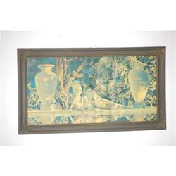 LARGE MAXFIELD PARRISH PRINT - EARLY 20TH CENT. MAXFIELD PAR