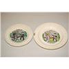 Image 1 : (2) STAFFORDSHIRE TRANSFER CHILDS ABC PLATES W/ POLYCHROME D