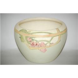 WELLER ART POTTERY JARDINERE - 9" WELLER FLEMISH POTTERY JAR