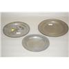 Image 1 : LOT (3) ENGLISH PEWTER PLATES - (2) 19TH CENT. ENGLISH PEWTE