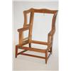 Image 1 : OLD HEPPLEWHITE STYLE WING CHAIR - WING CHAIR W/ CHERRY BASE
