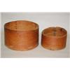 Image 2 : (2) ROUND WOODEN MEASURES - (2) GRADUATED WOODEN LAP BANDED 