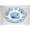 Image 2 : 19TH CENT. FLOW BLUE COMPOTE - 10 1/2" FLOW BLUE AVA PATTERN