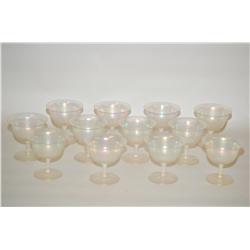 SET (12) STEUBEN ART GLASS SHERBETS - (12) 3 7/8" STEUBEN VE