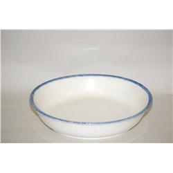 13" BLUE LEEDS POTATO BOWL - 19TH CENT. BLUE LEEDS OPEN VEGE