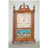 Image 1 : ELI TERRY PILLAR & SCROLL SHELF CLOCK - PLYMOUTH CT W/MAHOG.