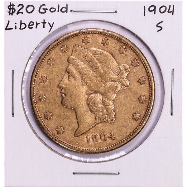 1904-S $20 Liberty Head Double Eagle Gold Coin