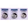 Image 1 : Lot of (3) 2016 Proof South Africa 2 Rand Cheetah Silver Coins PCGS PR70DCAM