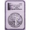 Image 1 : 2011 $1 American Silver Eagle Coin NGC MS69 25th Anniversary Early Releases