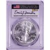 Image 1 : 2021 Type 2 $1 American Silver Eagle Coin PCGS MS70 First Strike Damstra Signature