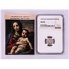 Image 1 : 1555 KB Hungary Denar 'Madonna and Child' Coin NGC AU50 w/ Story Box