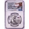 Image 1 : 2020 Cameroon 1000 Francs High Relief Donald Trump Silver Coin NGC PF70 Ultra Cameo