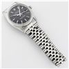 Image 8 : Rolex Mens Stainless Steel Black Index Oyster Perpetual Datejust Wristwatch