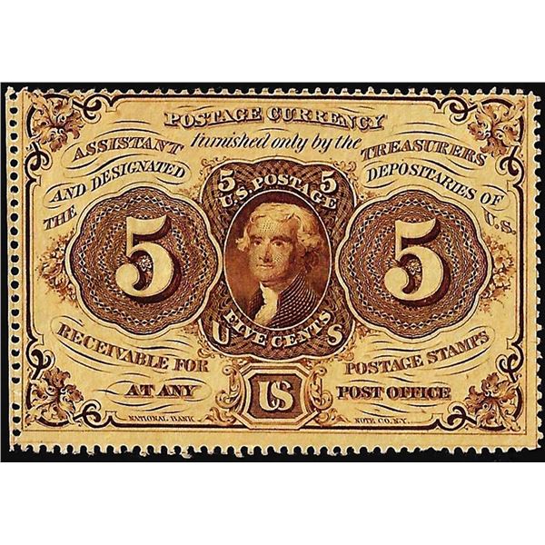 July 17, 1862 First Issue Five Cents Fractional Currency Note