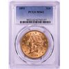 Image 1 : 1893 $20 Liberty Head Double Eagle Gold Coin PCGS MS62