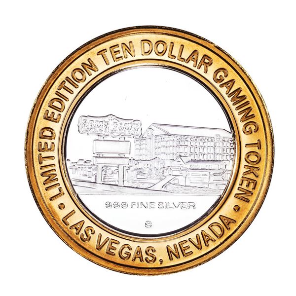 .999 Silver Sam's Town Las Vegas, Nevada $10 Limited Edition Casino Gaming Token