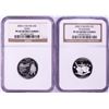 Image 1 : Lot of (2) 2002-S Proof Silver State Quarter Coins NGC PF69 Ultra Cameo