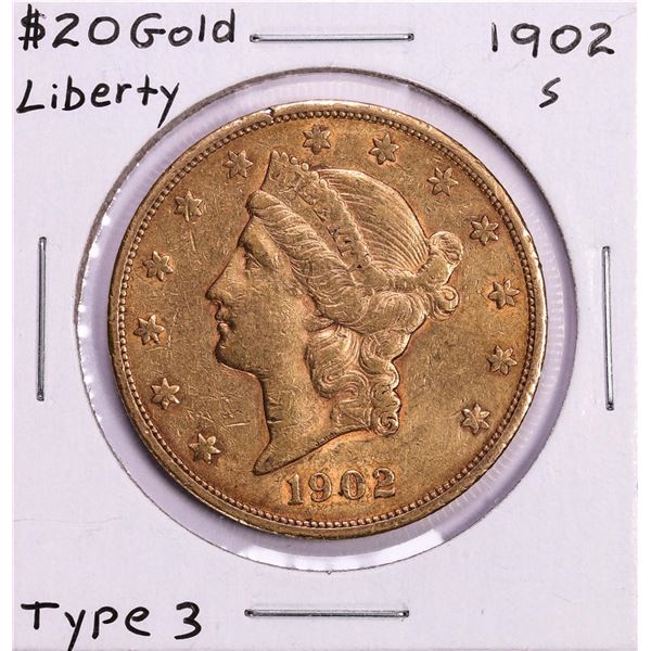 1902-S $20 Liberty Head Double Eagle Gold Coin