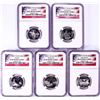 Image 1 : 2003-S Silver Proof State Quarter (5) Coin Set NGC PF69 Ultra Cameo