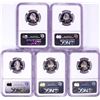 Image 2 : 2003-S Silver Proof State Quarter (5) Coin Set NGC PF69 Ultra Cameo