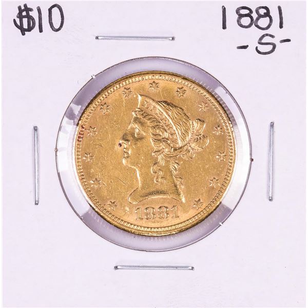 1881-S $10 Liberty Head Eagle Gold Coin
