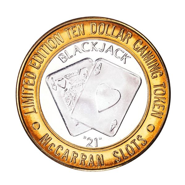 .999 Silver McCarran International Airport Las Vegas, NV $10 Limited Gaming Token