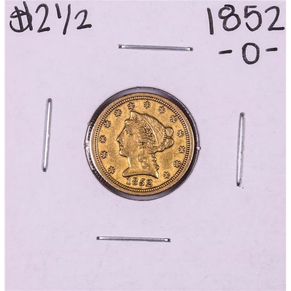 1852-O $2 1/2 Liberty Head Quarter Eagle Gold Coin