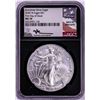 Image 1 : 2020-W $1 Burnished American Silver Eagle Coin NGC MS70 Mercanti Signature
