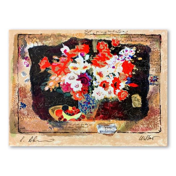 Alexander & Wissotzky "Heart Bouquet" Limited Edition Serigraph On Paper