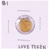 Image 1 : $1 Liberty Head Gold Dollar Love Token Coin Pendant