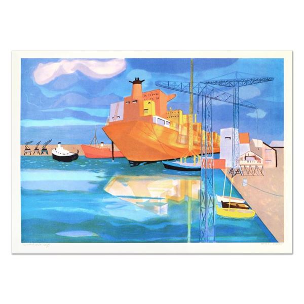 Lambert (1919-1998) "Brest" Limited Edition Lithograph On Paper