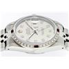 Image 4 : Rolex Men's Stainless Steel Gray Diamond & Ruby Oyster Perpetual Datejust Wristwatch
