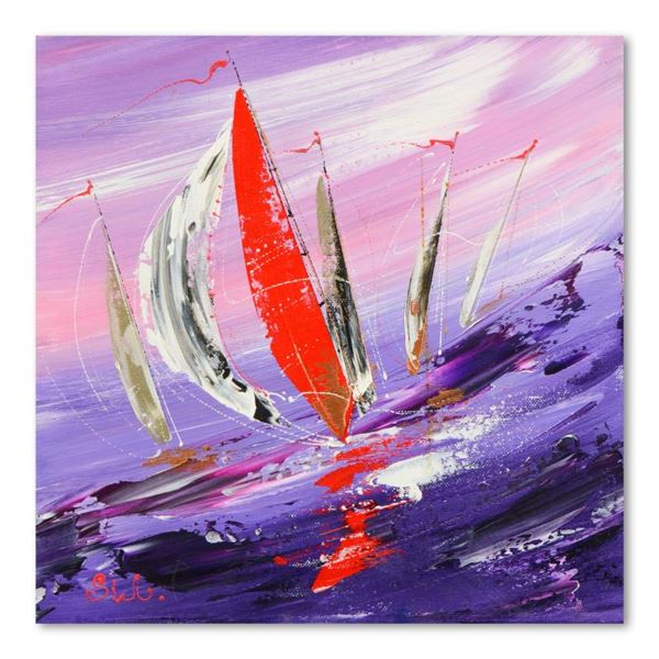 Natalia Sinkovsky "Full Of Joy" Original Acrylic Painting On Canvas