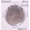 Image 1 : 1874 Go FR Mexico 8 Reales Silver Coin