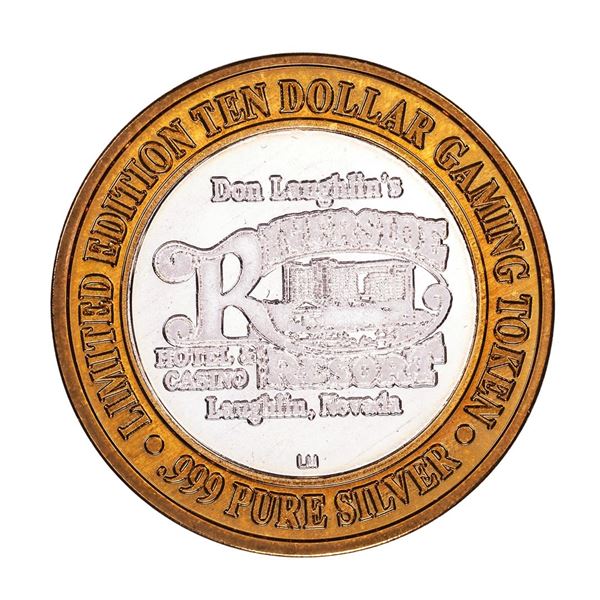 .999 Silver Riverside Resort Casino Laughlin, NV $10 Limited Edition Gaming Token