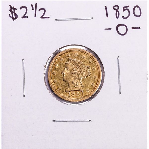 1850-O $2 1/2 Liberty Head Quarter Eagle Gold Coin
