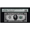Image 1 : 1928 $20 Federal Reserve Note New York Fr.2050-B PMG About Uncirculated 55