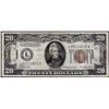Image 1 : 1934A $20 Hawaii WWII Emergency Issue Federal Reserve Note