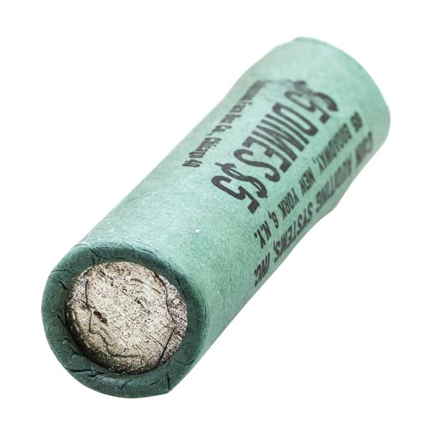 Original Bank Roll of (50) Brilliant Uncirculated 1960 Roosevelt Dime Coins