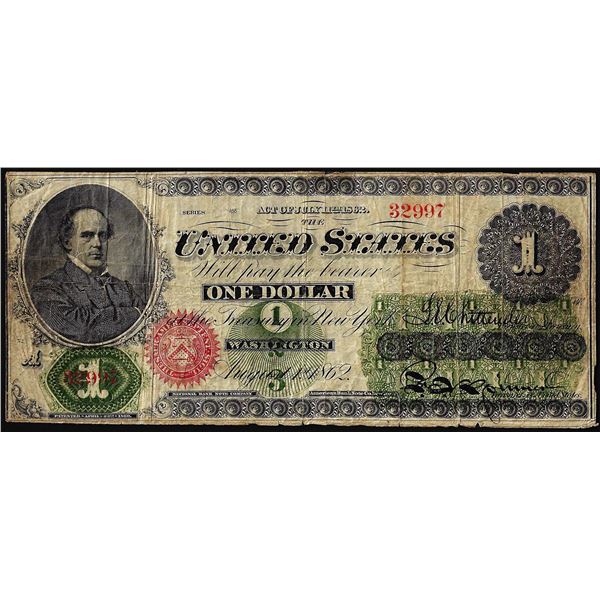 1862 $1 Legal Tender Note