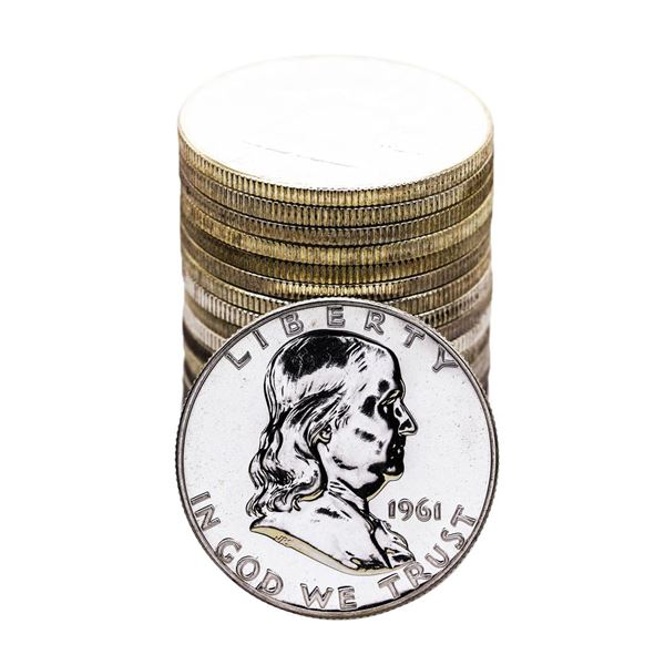 Roll of (20) Proof 1960-1961 Franklin Half Dollar Coins
