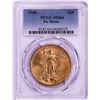 Image 1 : 1908 No Motto $20 St. Gaudens Double Eagle Gold Coin PCGS MS64