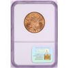 Image 2 : 1882 $10 Liberty Head Eagle Gold Coin NGC MS61