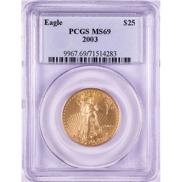 2003 $25 American Gold Eagle Coin NGC MS69